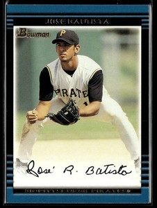 2002 Bowman Jose Bautista RC Pittsburgh Pirates #421