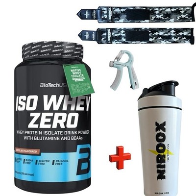 BioTech USA Iso Whey Zero Laktosefreis Eiweiß 908g Dose + Bonus