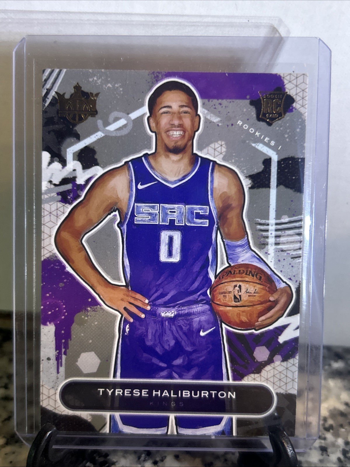 Tyrese Haliburton #96 Basketball Cards 2020 Panini Court Kings trading card — raw and PSA graded price guide