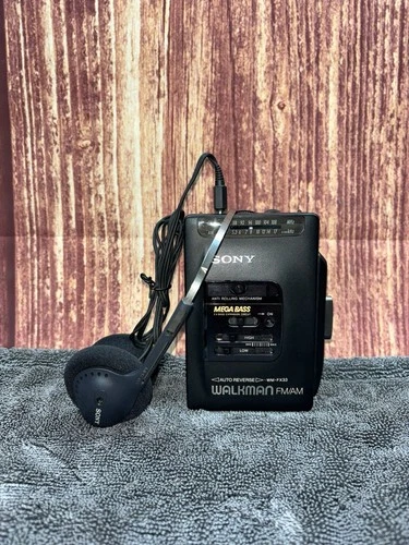 Sony Walkman WM-FX33 AM/FM Cassette Player Mega Bass, Tested & Working- VG Cond.