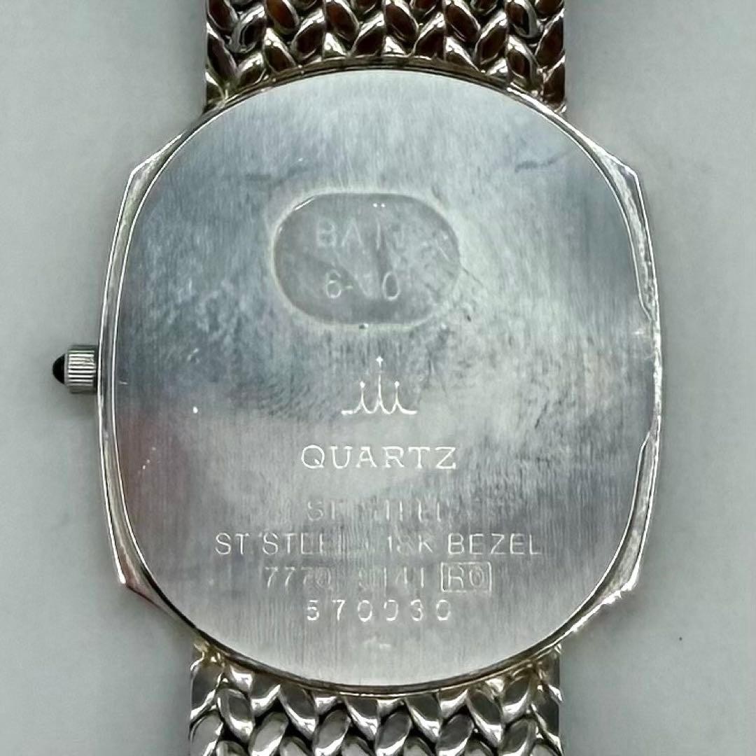 SEIKO Credor Watch 18K Bezel Model 7770 5141 Quartz Battery 