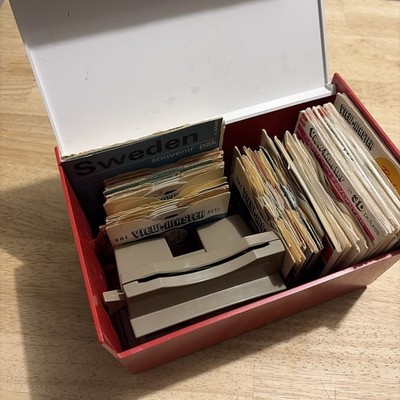 Vintage View Master Lot Of Reels,  1 Viewer and case