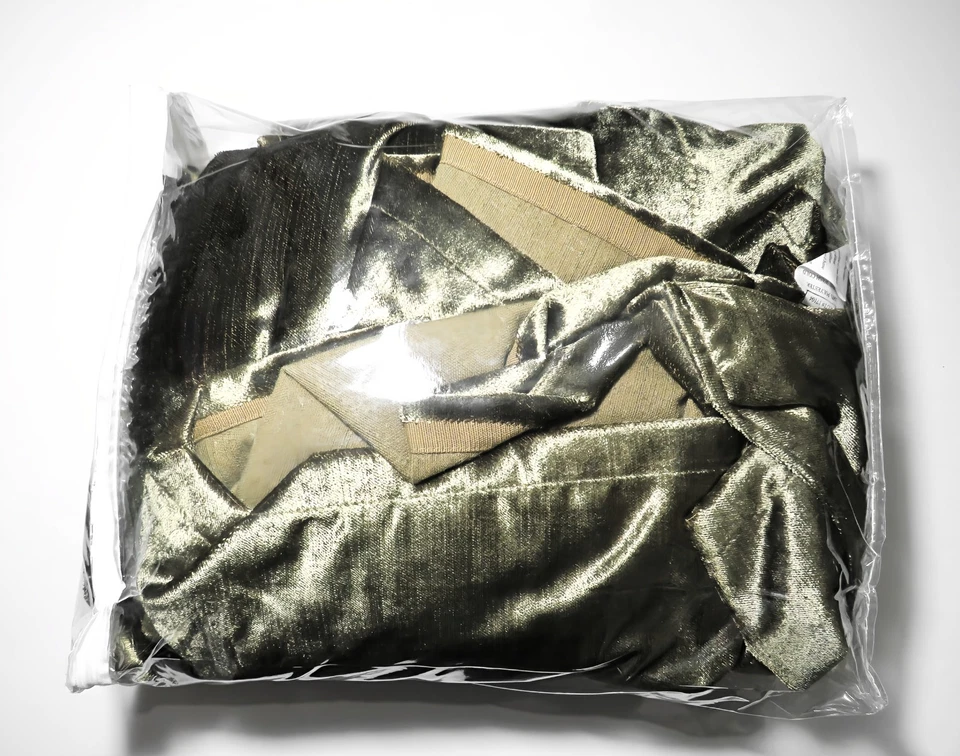 ✨¡Juego de cortinas de panel de ventana superior de terciopelo verde de lujo urbano de 2 postes! Foto 3 de 4