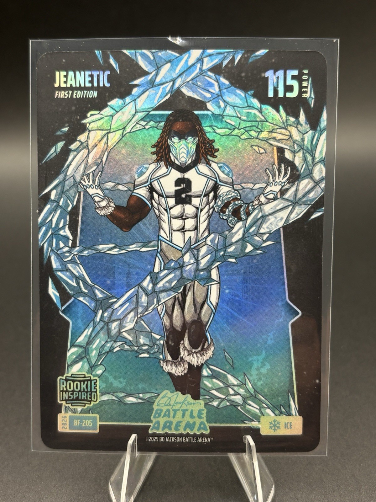 2026 Bo Jackson Battle Arena #BF-205 JEANETIC Ashton Jeanty Ice RC BattleFoil