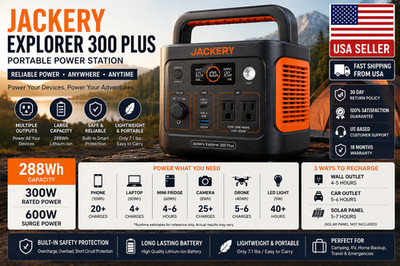 Jackery Explorer 300 Portable Power Station + Carrying Case Solar Generator Camp