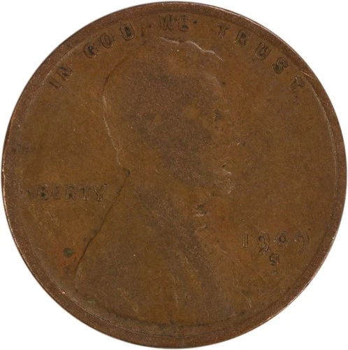1909-S Lincoln Cent VG Uncertified #105