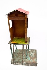 uraltes Bahnwärterhaus Blechspielzeug Blecheisenbahn, Höhe ca 15cm Spur 0