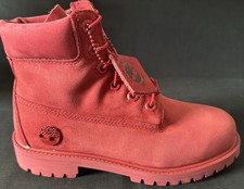 Timberland Edition Premium 6-Inch Waterproof Boot Red Kids Size 5 New Rare