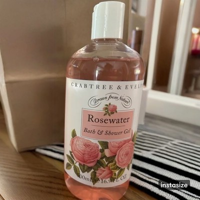 crabtree & evelyn rosewater scent bath and shower gel unopened body care scented