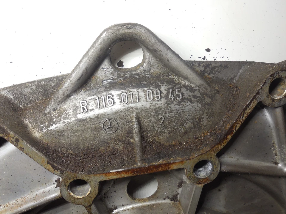 Placa trasera brida motor 1160110945 73-80 mercedes-benz r107 350sl 450sl Foto 3 de 4