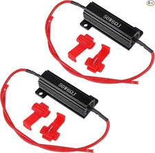 2-Pack 50W 6 Ohm Load Resistors to Fix LED Turn Signal Hyper Flash  Error Codes