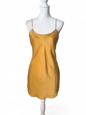 Victoria  s Secret Gold Label Silk Slip Dress Medium Vintage 80s Glam