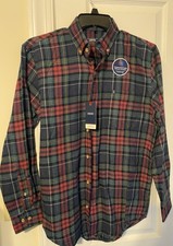 IZOD Men's STRATTON FLANNEL SHIRT Long Sleeve Button Front SIZE - S NWT