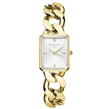 "ROSEFIELD" Women Watch Silver Gold Rectangle Shape 24*19.5 mm Waterproof