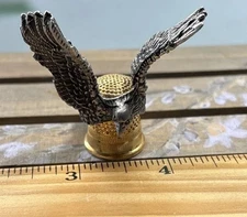 Thimble Pewter Eagle Nicholas Gish Metal Thimble