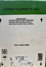 Commscope Systimax GigaSpeed XL Cable 2071E  White 4/23 U/UTP 1000ft CAT 6 Cable