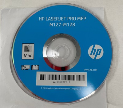 Hp Laserjet Pro MFP M127-M128 Printers Driver Software CD DVD only For Mac