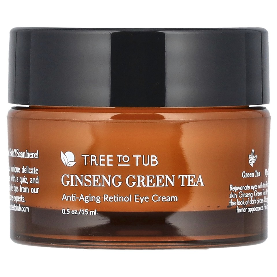 Ginseng Green Tea, Anti-Aging Retinol Eye Cream, 0.5 oz (15 ml)