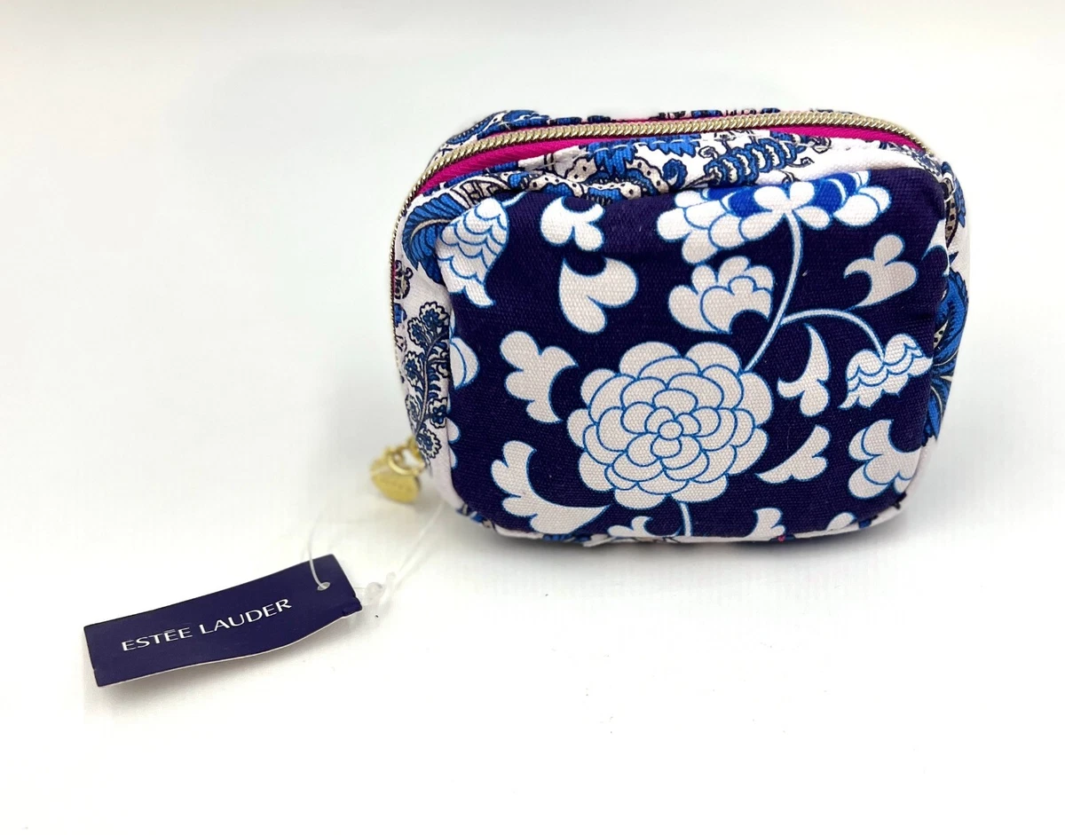 Sac cosmétique maquillage zippé Estee Lauder multicolore floral