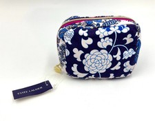 4 Bags:  Estee Lauder Flower Printed Makeup Coin Bag  with Zipper