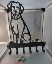 Wall Mount Dog Leash Holder And Key Hook Metal Rack