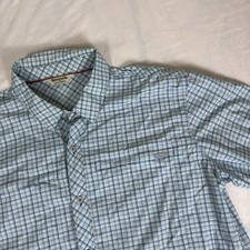 Simms Fishing Shirt Mens XL Button Down Long Sleeve Vented Nylon Stretch Woven