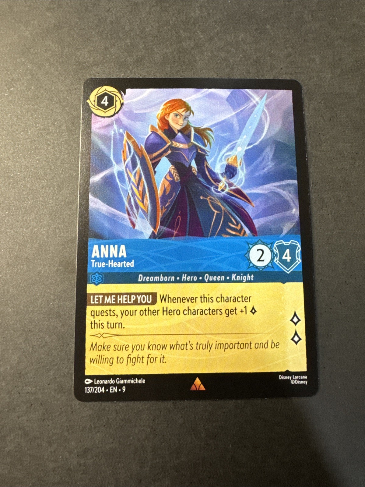 Anna True-Hearted Rare 137/204 Lorcana Fabled NM