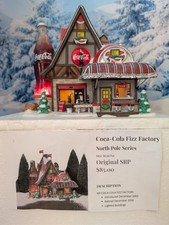 Det 56 North Pole Series "Coca-Cola Fizz Factor" # 56754 W/Lights No Box/Flags
