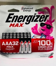 7X - Energizer MAX AAA32 Long Lasting - NEW