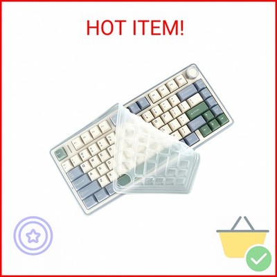 JuYuish Silicone Keyboard Skin Cover Compatible for Aula F75 & F75 Pro 75% Wirel