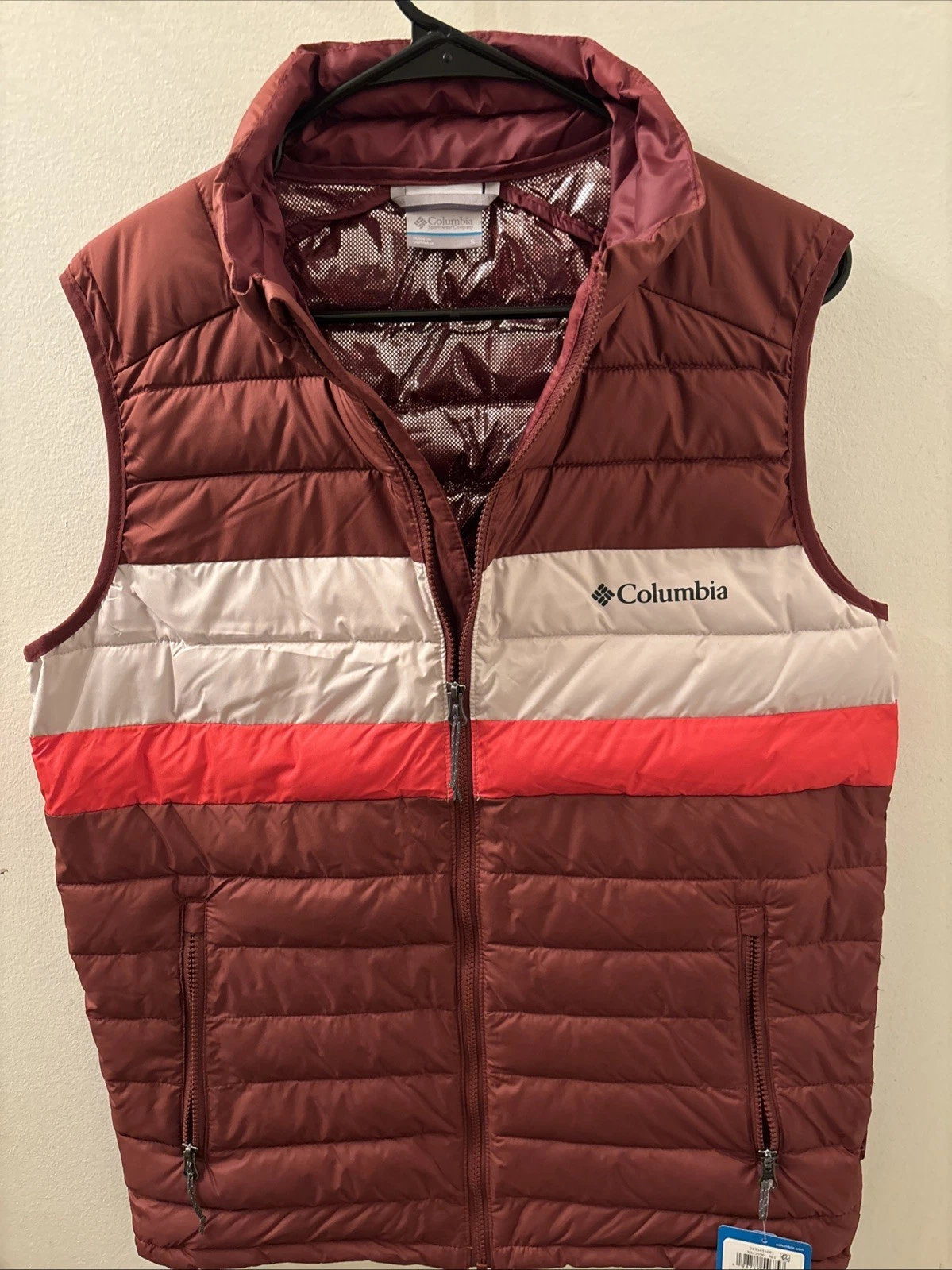 Columbia Omni-Heat Puffer Vest Mens Medium, Thermal Heat Lining Zip.
Opens in a new window or tab