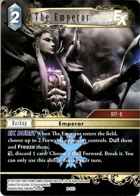 Final Fantasy TCG-The Emperor EX - Boss Deck: Chaos (BDC) #B-013