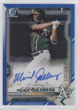 2021 Bowman Chrome Prospect HTA Choice Refractor /150 Michael Guldberg Auto 7m3