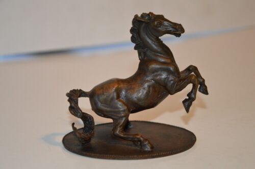  Figurine cheval étalon vintage Franklin comme neuf 1987 "Renaissance" vintage bronze - Photo 1/12