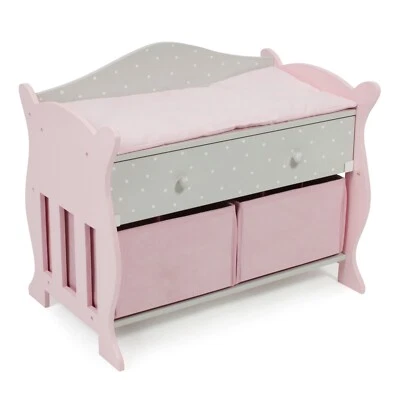 Bayer Chic 2000 Wickeltisch mit 3 Staufächern Puntos grey TOP