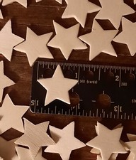 500  1 inch Wood Star Cutout Pieces for DIY Crafts  American Flag Wooden Stars