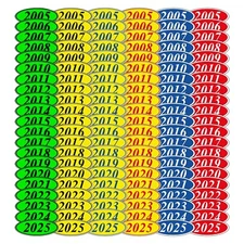Oval Model Year Stickers, Car Dealership Windshield Stickers