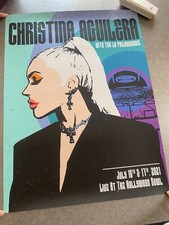 Affiche officielle tournée Christina Aguilera 18x24 2021 Hollywood Bowl !