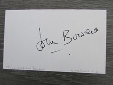 Jack Bowers Notts County Derby & England 1930's Football Player Hand Signed Card