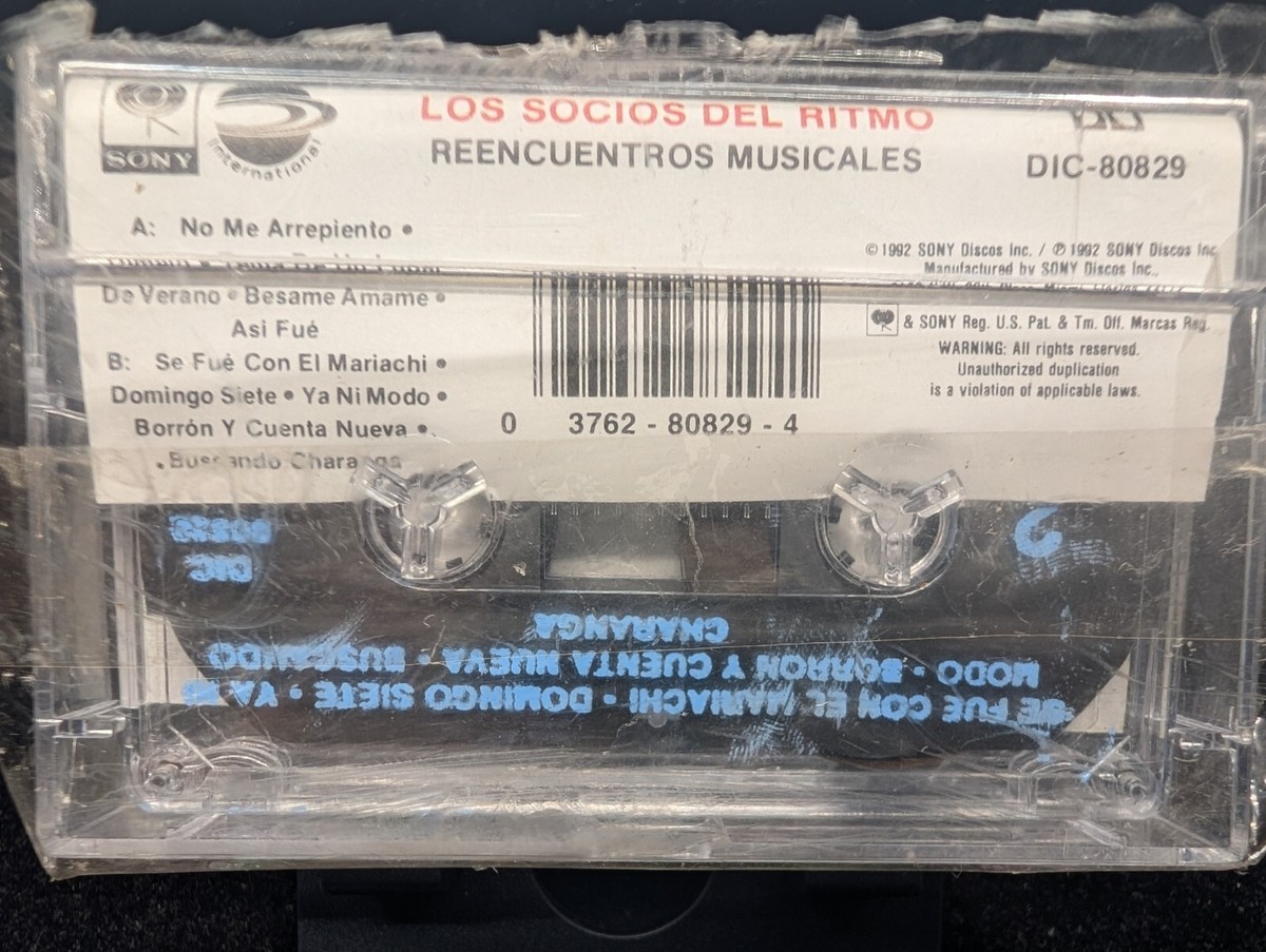 CASSETTE-LOS SOCIOS DEL RITMO-REENCUENTROS MUSICALES-1992 SONY