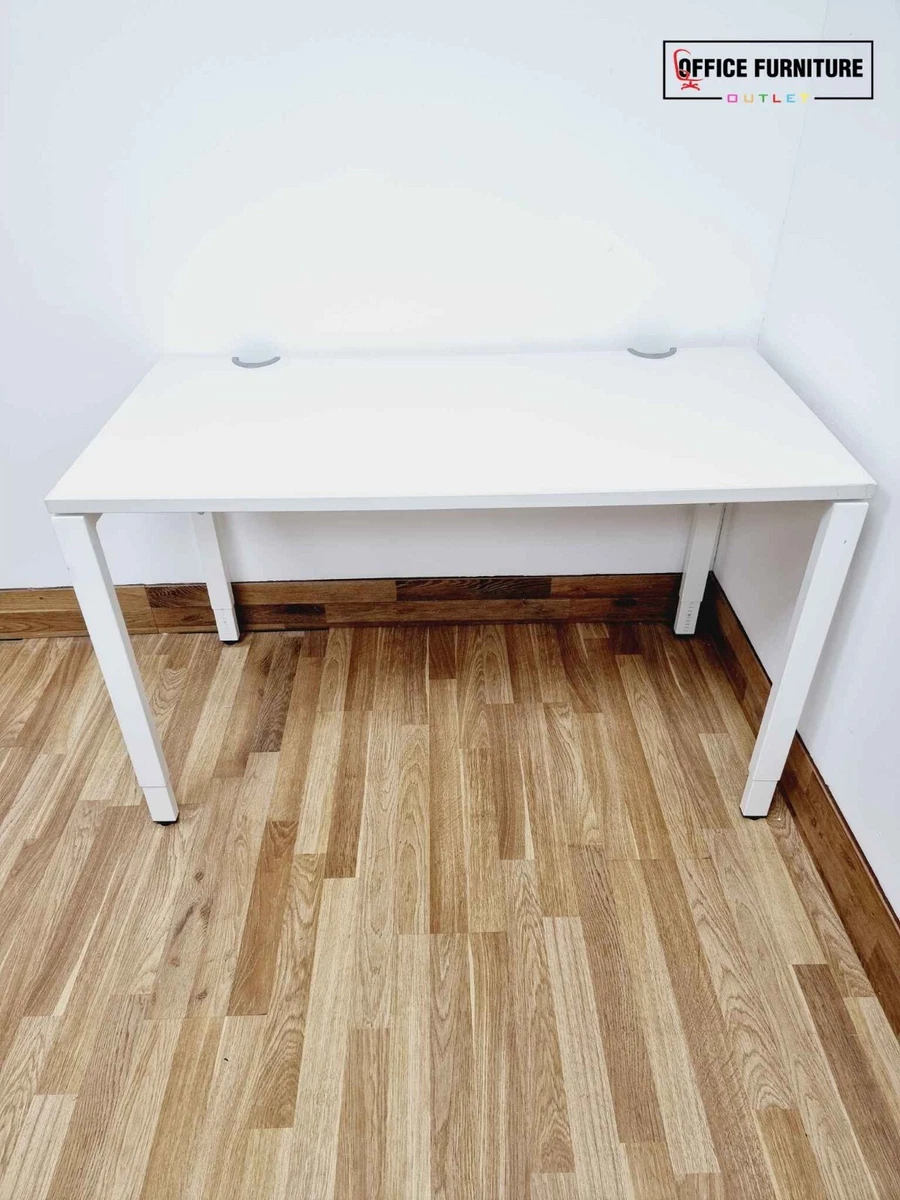 DELIVERY AVAILABLE Haworth Straight Desk White Office Table Height