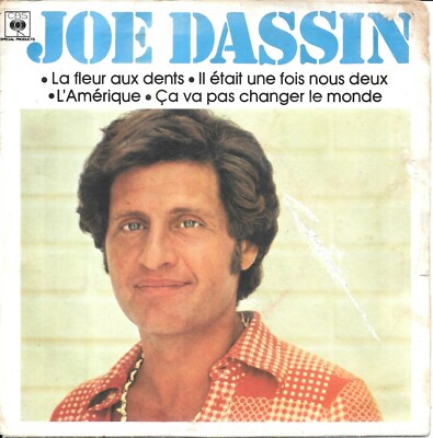 Joe Dassin: La Fleur Aux Dents / America +2 [Vinyl 45 Tours 7'' EP] 1977