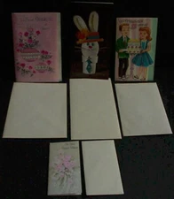 Vintage AMERICAN GREETING Card Unused Daughter Bunny Easter Birthday 12 Year Old