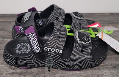 Crocs Black Panther Wakanda Forever Sandal w/ Jibbitz Size Men’s 11 Crocs Black Panther Wakanda Forever Sandal w/ Jibbitz Size  main image 4