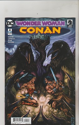 DC & DARK HORSE COMICS WONDER WOMAN CONAN #4 FEBRUARY 2018 VARIANT 1ST PRINT NM