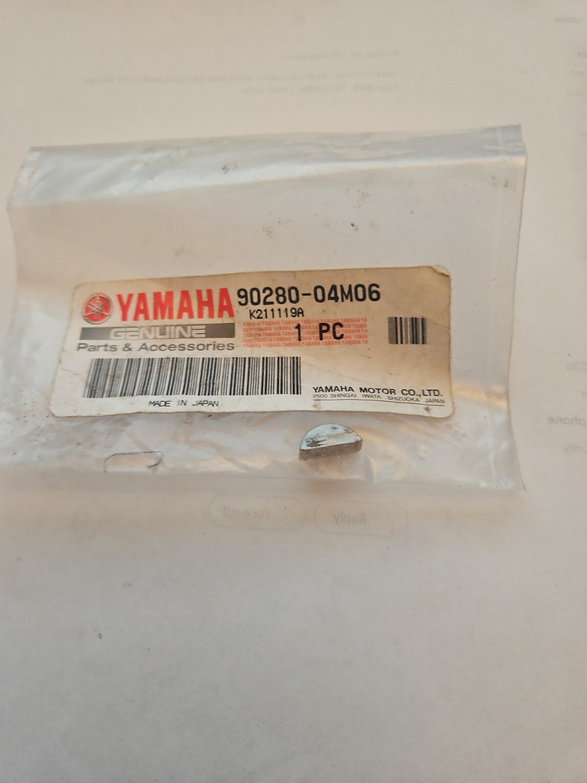 New Genuine Yamaha 90280-04M06 Key Woodruff Factory OEM Part es161 | eBay