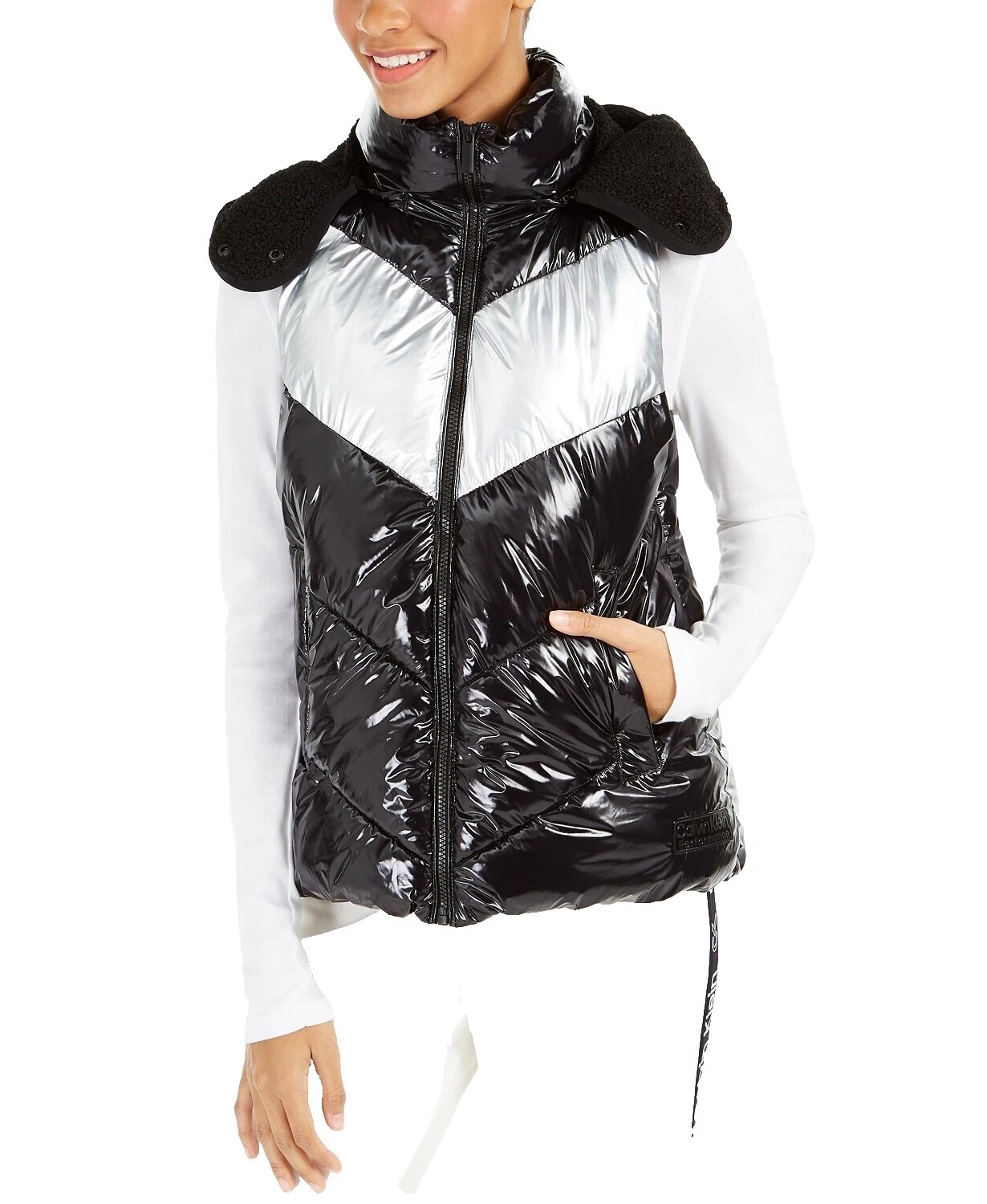 Calvin Klein 黑色休闲外套、夹克、背心女