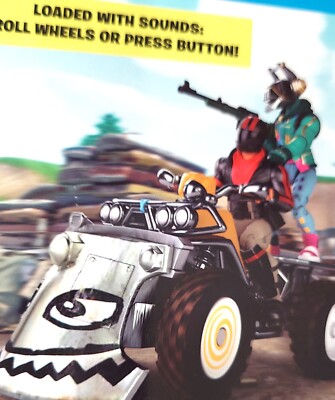Fortnite Quadcrasher Vehicle With Burnout 4 Inch Figure Jazwares