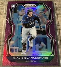 2021 Panini Prizm Baseball Purple Prizm # 122 Travis Blankenhorn RC ~ Twins