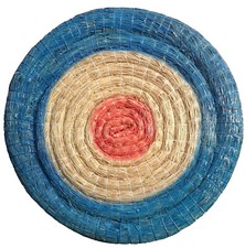 Tiro Con L'Arco Bersaglio di paglia Ø 80 x 12 cm dipinto